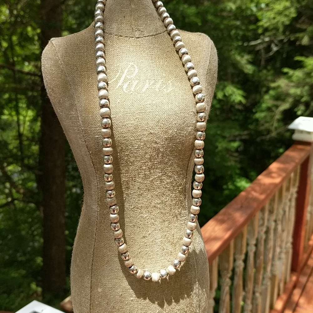 STERLING BEAD NECKLACE - Picture 5 of 16